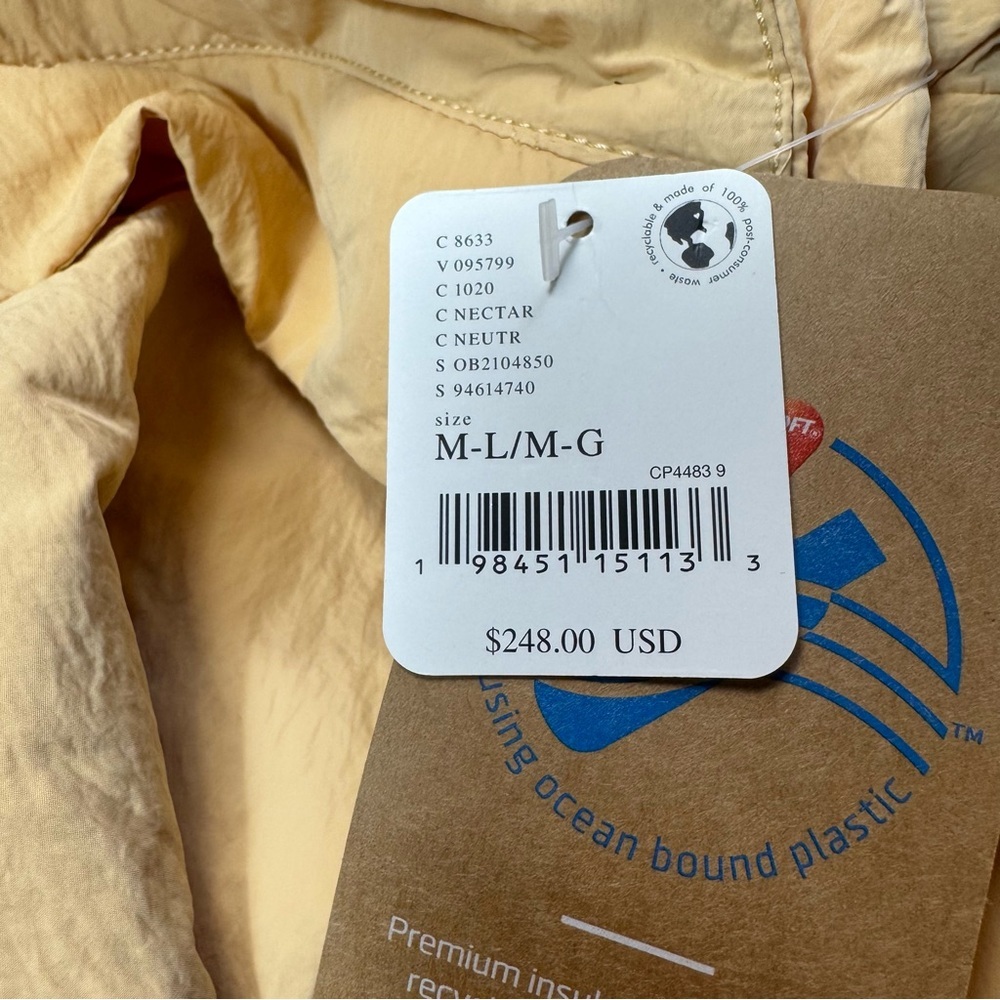 New $248 Free People Billie Boxy Lightweight Insulated Nectar Jacket Size M/L - Picture 7 of 13